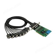 MOXA PCI16���ڷ�����     CP-118U/138U ϵ�� 8 �˿� RS-232/422/485 ͨ�� PCI ���ڿ�
